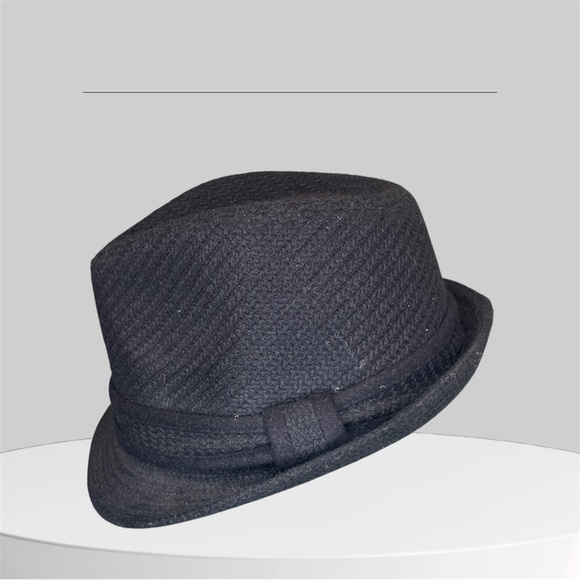 Other - Black Woven Hat